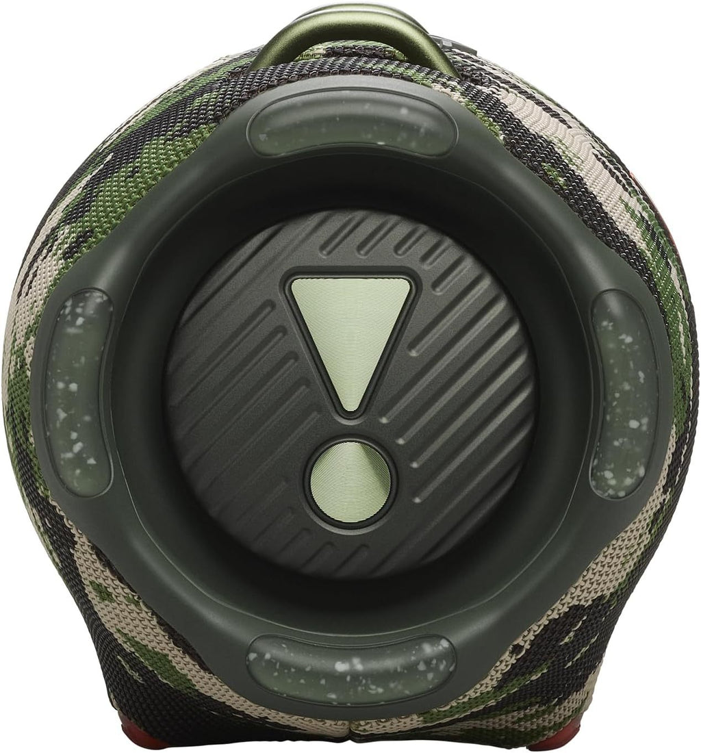 JBL Xtreme 4 Musikbox in Camouflage – Tragbare Bluetooth-Lautsprecher-Box mit tiefem Bass, KI-Sound-Boost und integrierter Powerbank – Wasserfest und staubfest – 24 Laufzeit