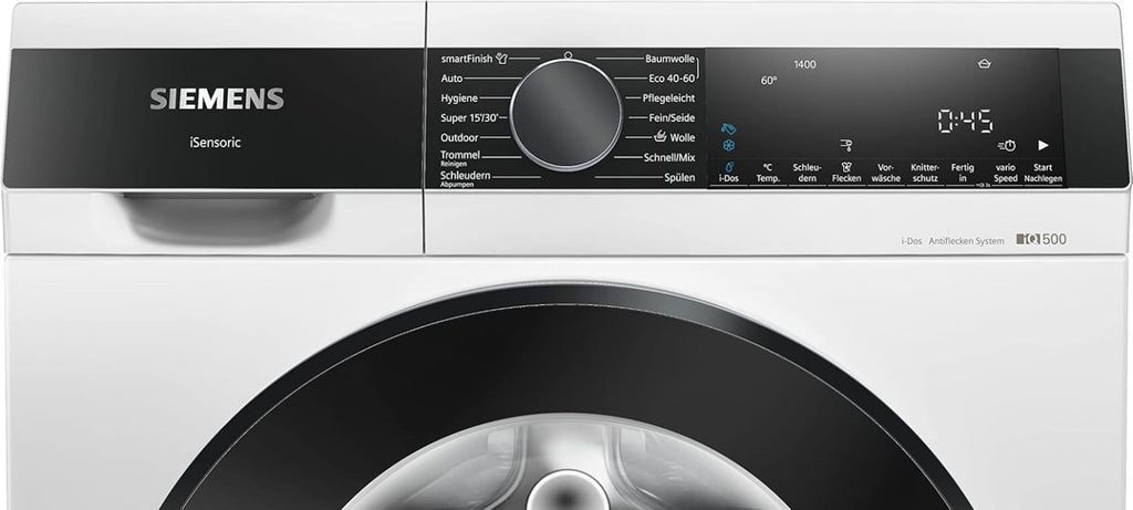 Siemens WM14N223 Waschmaschine iQ300, Frontlader mit 7kg Fassungsvermgen, 1400 UpM, speedPack L, LED-Display,Outdoor-Programm, Wei, 60cm
