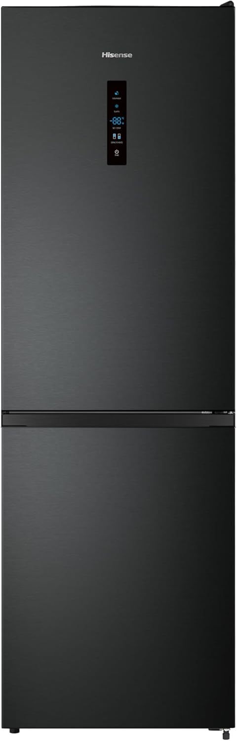 Hisense RB327N4AD2 Kühl-Gefrierkombination/ NoFrostPlus/ Multiflow 360°/ HolidayMode/ FreshZone/ 182,4 cm/ Kühlteil 171 l/ Gefrierteil 85 l/ 41 dB/ 287 kWh/ Jahr/ Edelstahl-Look