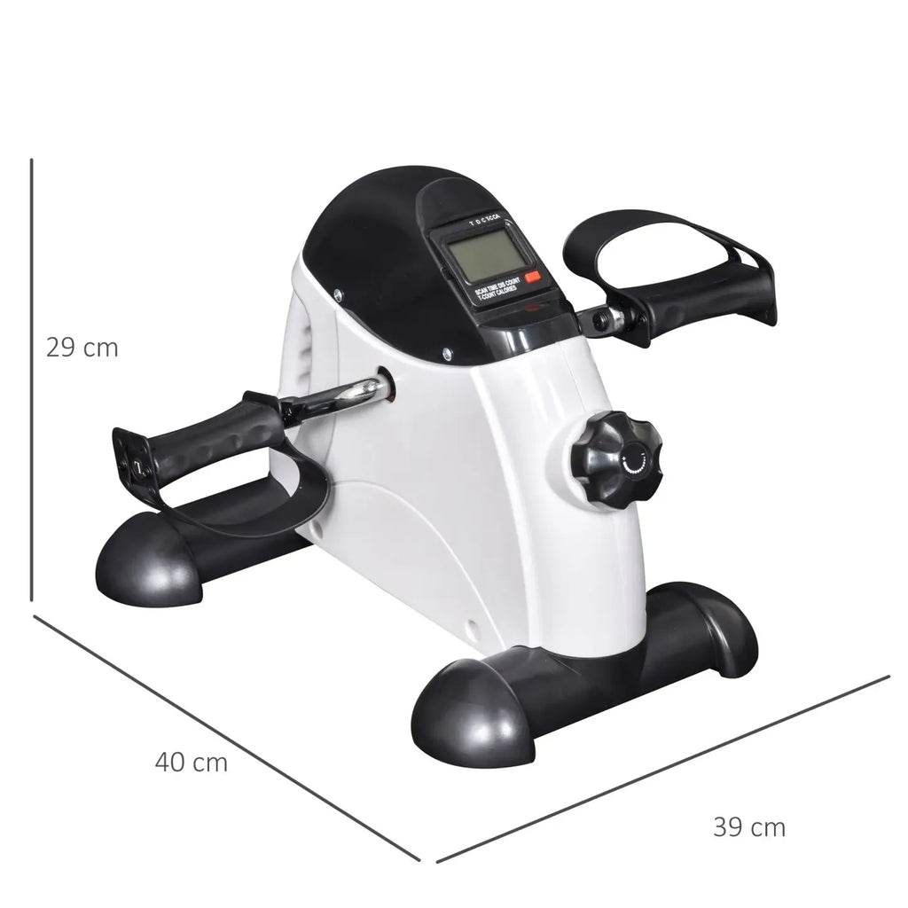 HOMCOM Mini Heimtrainer Fitnessbike LCD-Display verstellbarer Widerstand