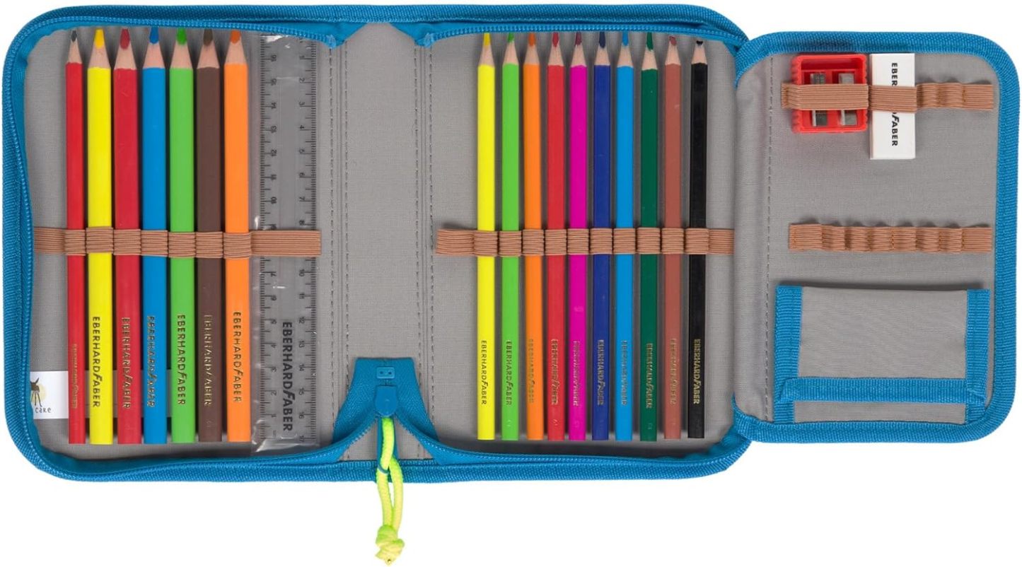 LÄSSIG 7-teiliges Schulranzen Set Kinder/School Set Boxy Unique Schwarz