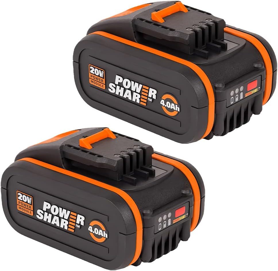 WORX WG743E Akku-Rasenmäher 40V – Profi Rasenmäher mit Mulchfunktion & PowerShare Akku – Rasenmähen ohne Kabel – Ideal für Gärten bis zu 500m²