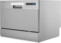 MEDION Tischgeschirrspüler DWT60 (6 Gedecke Fassungsvermögen, 7 Programme, ECO Programm, ca. 6,5 Liter Verbrauch, AquaStop, LED Display, Kindersicherung, MD37496) silber