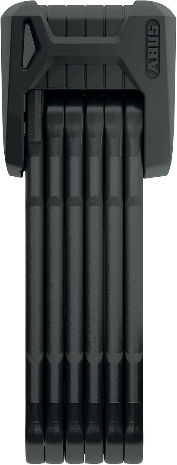 ABUS Faltschloss Bordo Granit XPlus 6500 SH mit Halterung - Fahrradschloss aus gehärtetem Stahl - ABUS-Sicherheitslevel 15-110 cm - Schwarz