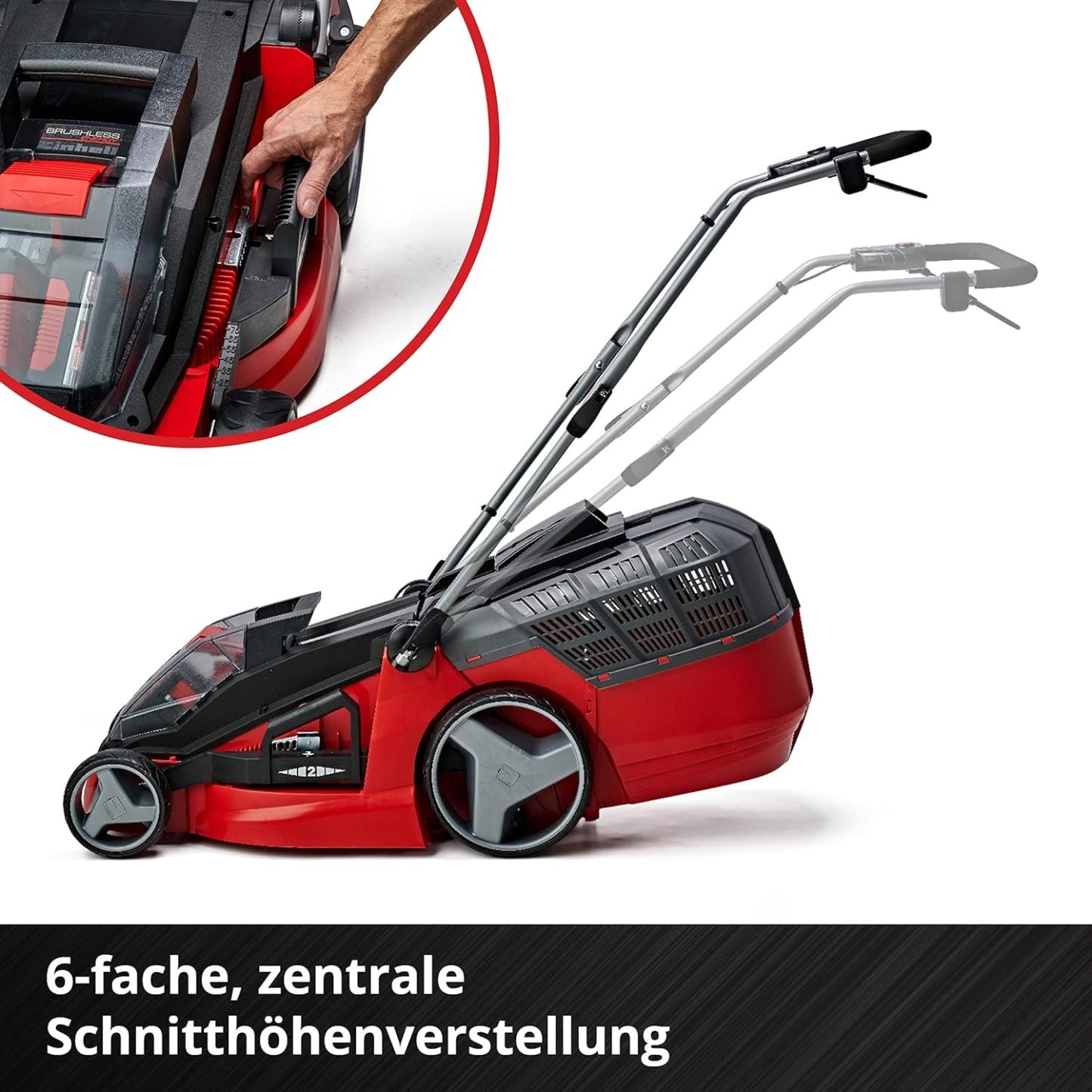 Einhell Mhroboter FREELEXO CAM 500 Power X-Change (18V, Kamera ersetzt Begrenzungsdraht, für 500 m, Brushless, bis 25% Steigung, Schnittbreite 18 cm, inkl. 3,0 Ah Akku, 5 m Magnetband)