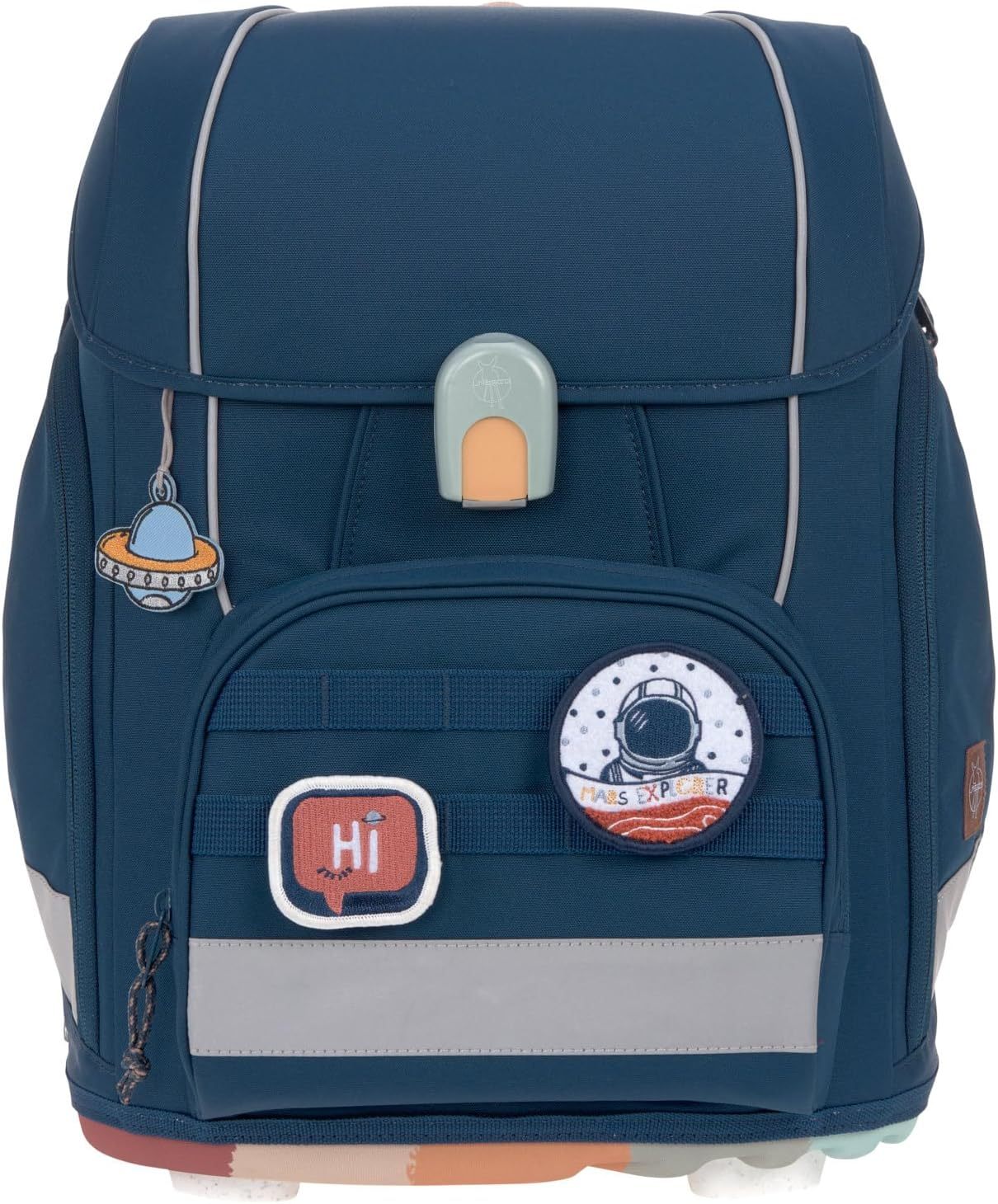 LÄSSIG 7-teiliges Schulranzen Set Kinder/School Set Boxy Unique Schwarz