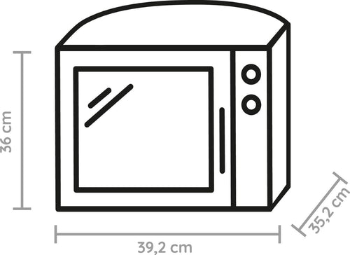 Bauknecht MW 39 WSL / Kombination Grill und Mikrowelle / Crisp Funktion / 700 W / 13 L Garraum / Super-Kompakt Design / Dampfgarfunktion / Schnellauftau-Funktion, Weiß/Silber