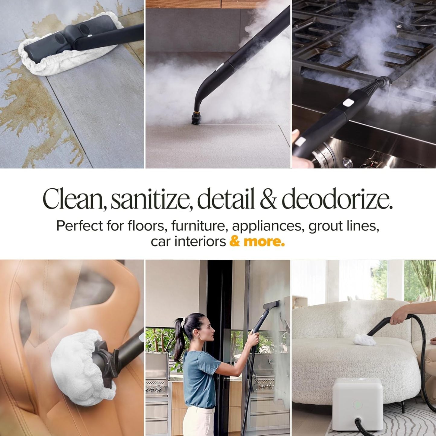 Dupray Neat Dampfreiniger, multifunktional, für zu Hause: Bden, Mbel, Autos und mehr (Steam Cleaner EU Plug)