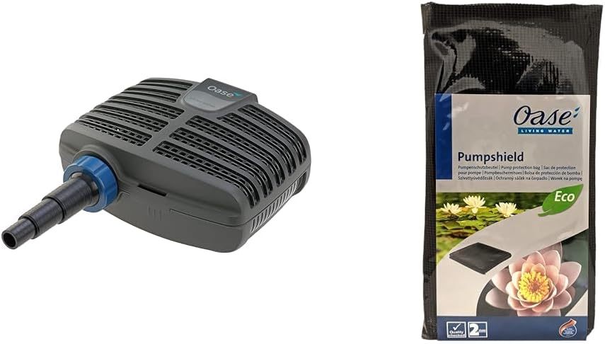 OASE 51096 Filter und Bachlaufpumpe AquaMax Eco Classic 5500, 5300 l/h Förderleistung, energiesparende Bachlaufpumpe, Teichpumpe, Filter, Pumpe, Bachlauf, Dunkelgrau