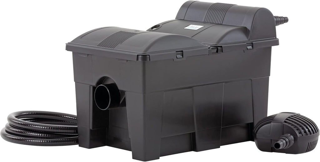OASE 56789 Durchlauffilter BioSmart Set 36000 geeignet für Teiche bis 36 m³, Filtersystem, Filterkomplettset inkl Filtermaterial, Teichpumpe und UVC Klärer