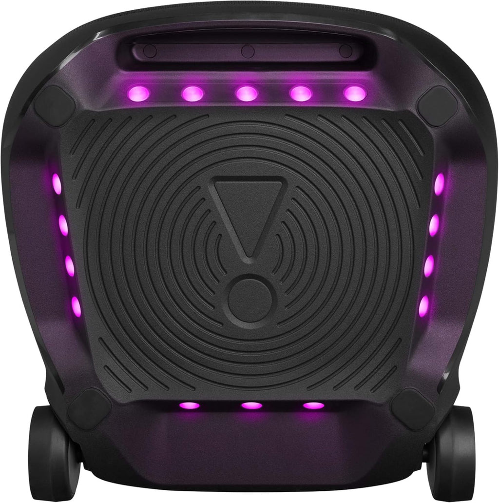 JBL Partybox Stage 120 in Schwarz – Tragbare Bluetooth-Lautsprecher-Box mit JBL Pro Sound, Lichtshow, KI-Sound-Boost und Teleskopgriff – 12 h Laufzeit