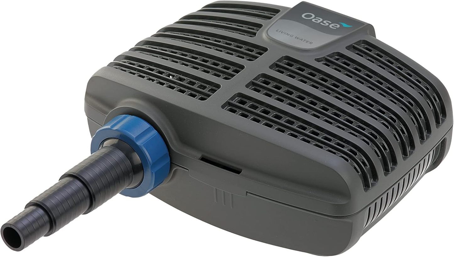 OASE 51096 Filter und Bachlaufpumpe AquaMax Eco Classic 5500, 5300 l/h Förderleistung, energiesparende Bachlaufpumpe, Teichpumpe, Filter, Pumpe, Bachlauf, Dunkelgrau