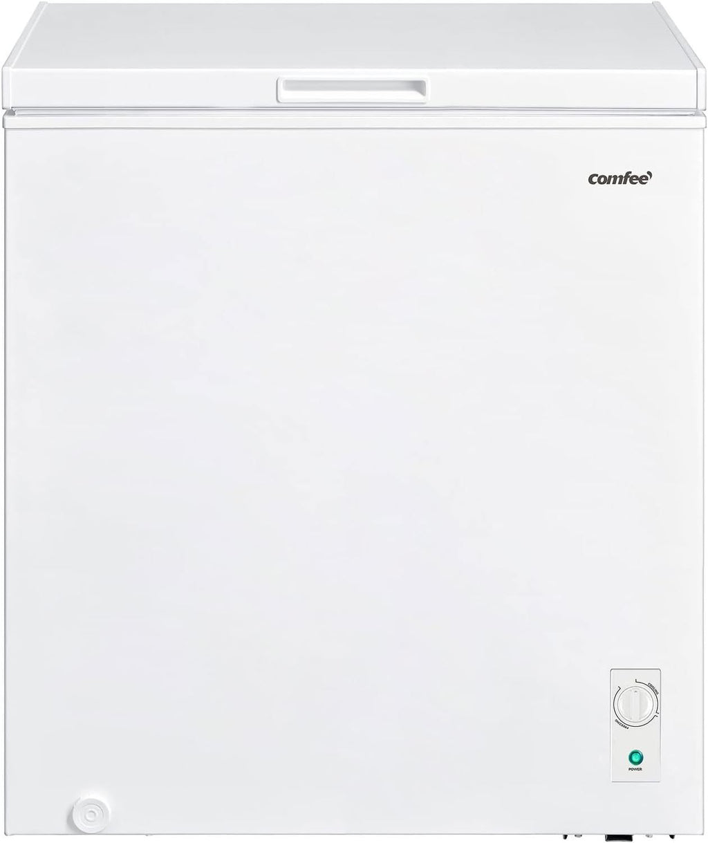 Comfee RCC100WH2(E) Gefriertruhe/169 kWh/Jahr/85cm hoch/99L/38dB/Geringe Lautstärke/Hoch effizientesD-förmigesRohr/Geeignet für verschiedene Einsatzszenarien/Einstellbarer Temperaturregler/Weiß