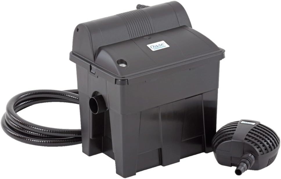 OASE 56789 Durchlauffilter BioSmart Set 36000 geeignet für Teiche bis 36 m³, Filtersystem, Filterkomplettset inkl Filtermaterial, Teichpumpe und UVC Klärer