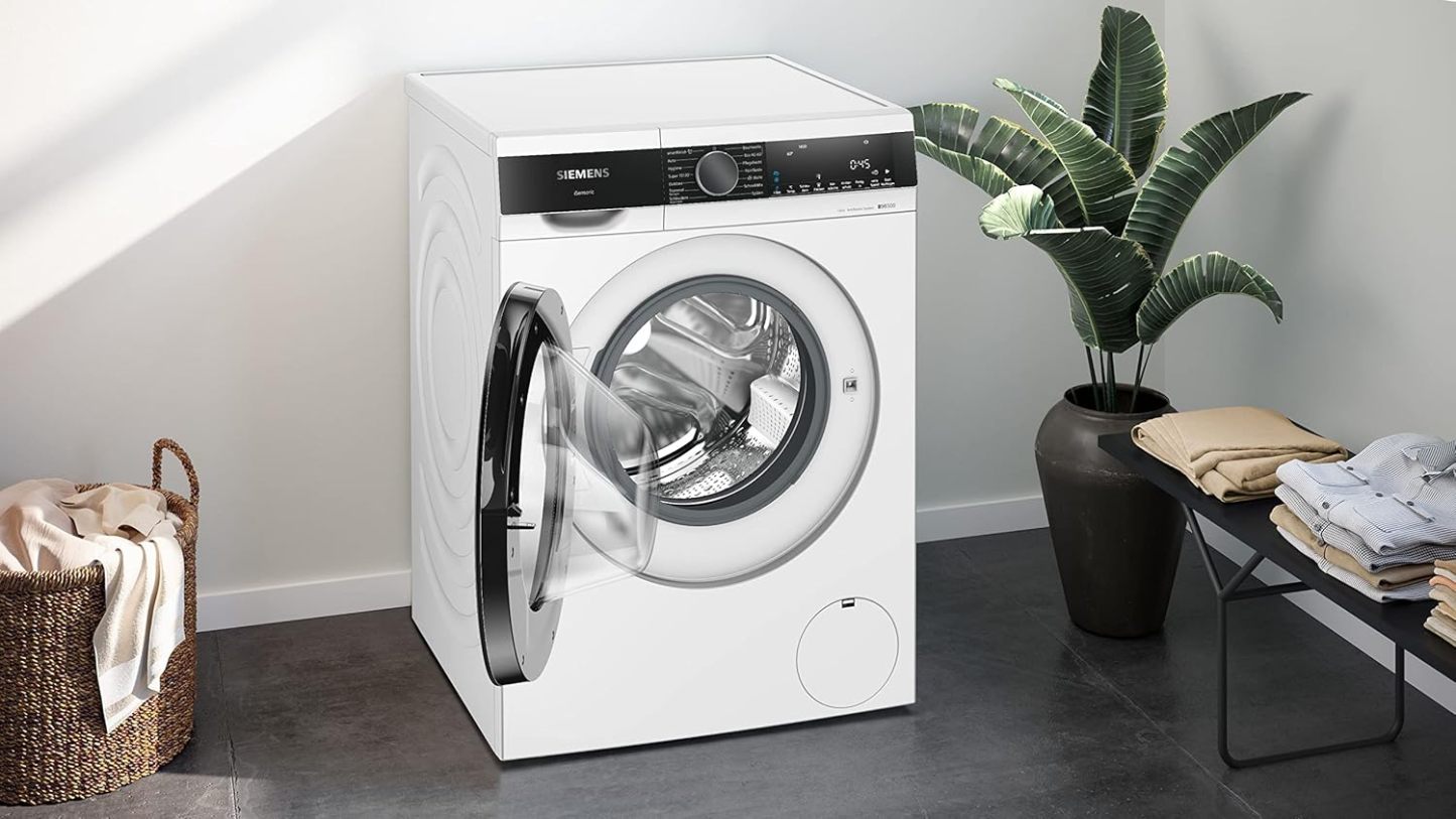 Siemens WM14N223 Waschmaschine iQ300, Frontlader mit 7kg Fassungsvermgen, 1400 UpM, speedPack L, LED-Display,Outdoor-Programm, Wei, 60cm