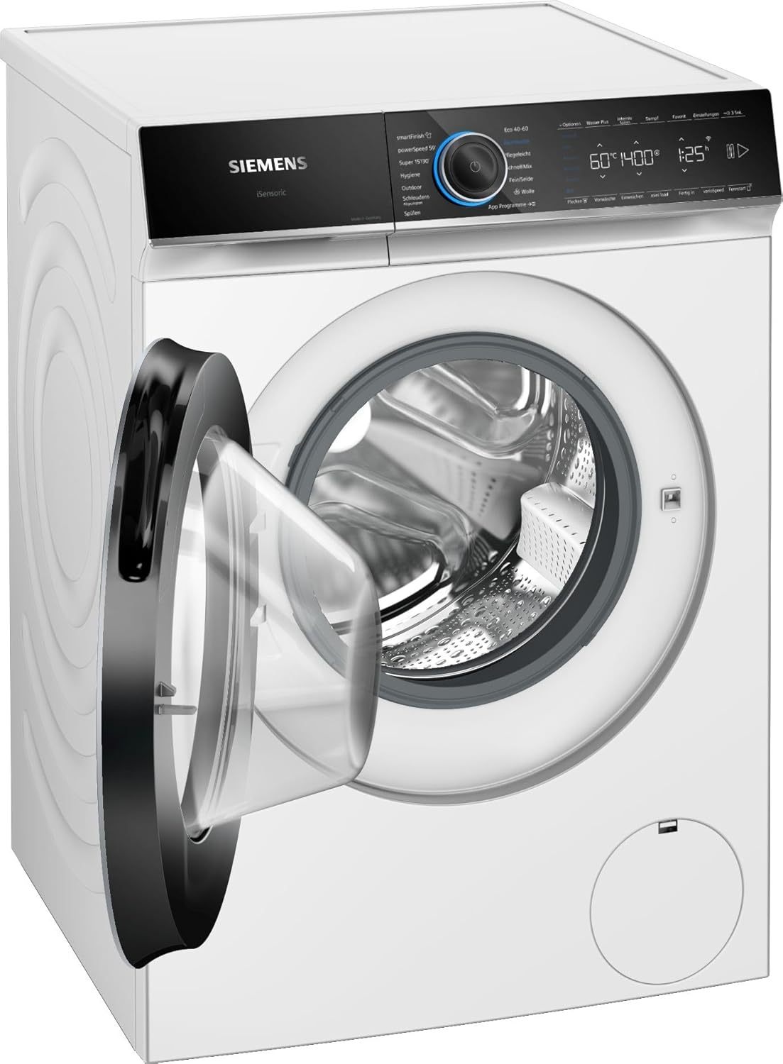 Siemens WM14N223 Waschmaschine iQ300, Frontlader mit 7kg Fassungsvermgen, 1400 UpM, speedPack L, LED-Display,Outdoor-Programm, Wei, 60cm