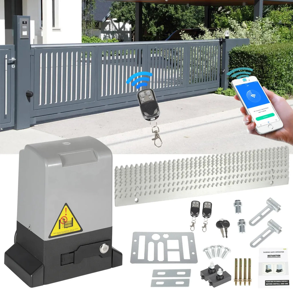 Sonnewelt Schiebetorantrieb Garagentorantrieb mit App-Steuerung 370W/550W