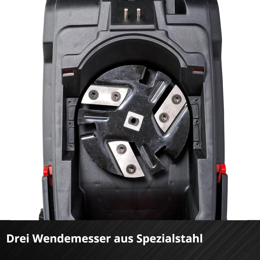 Einhell Akku-Messerhäcksler REDAXXO 36/25 Power X-Change (36 V, max. 25 mm Aststärke, 3 Wendemesser aus Stahl, 55 L Fangsack, Transportgriff, Stopfer)
