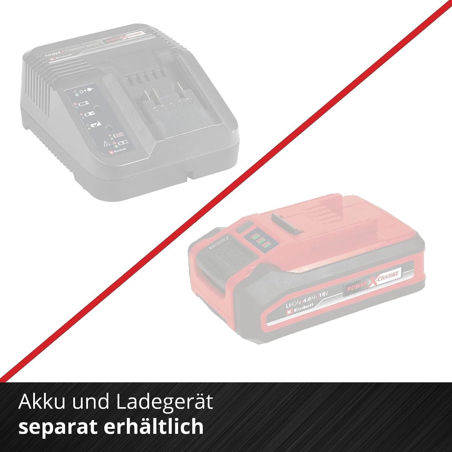 Einhell Akku-Teleskop-Heckenschere GE-HH 18/45 Li T-Solo Power X-Change (Li-Ion, 18 V, 45 cm Schwertlnge, Messer aus diamantgeschliffenem Stahl, ohne Akku und Ladegert)