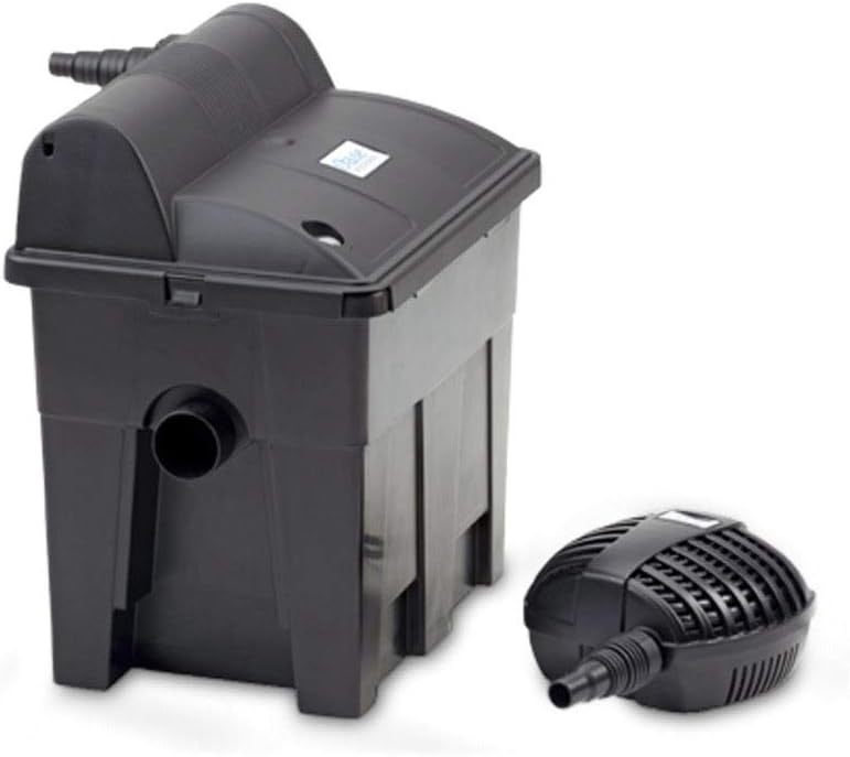 OASE 56789 Durchlauffilter BioSmart Set 36000 geeignet für Teiche bis 36 m³, Filtersystem, Filterkomplettset inkl Filtermaterial, Teichpumpe und UVC Klärer