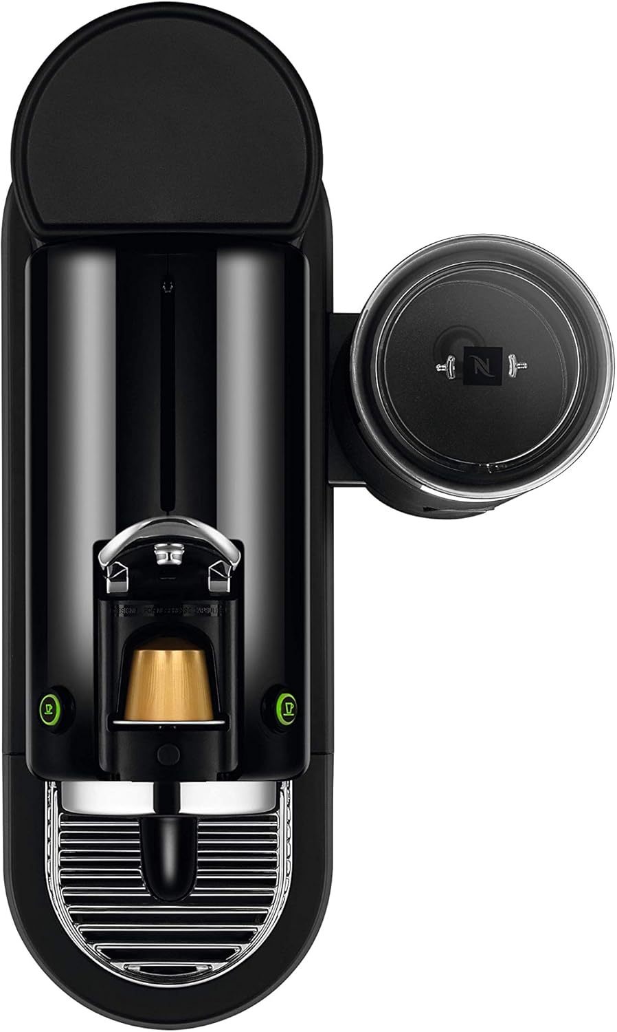 Nespresso De'Longhi EN267.BAE Citiz Kaffeemaschine mit Milchaufschäumer, Energiesparfunktion, 1710W, 1 Liter, 37.2 x 21.8 x 27.7 cm, Schwarz