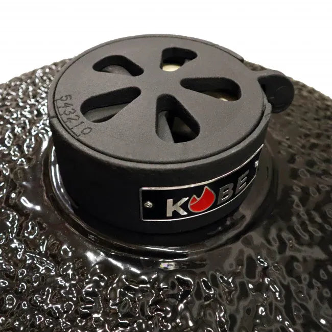 Kobe Kamado Holzkohlegrill Professional XL Black Edition, 23,5 , 113x81x113 cm