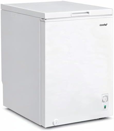 Comfee RCC100WH2(E) Gefriertruhe/169 kWh/Jahr/85cm hoch/99L/38dB/Geringe Lautstärke/Hoch effizientesD-förmigesRohr/Geeignet für verschiedene Einsatzszenarien/Einstellbarer Temperaturregler/Weiß