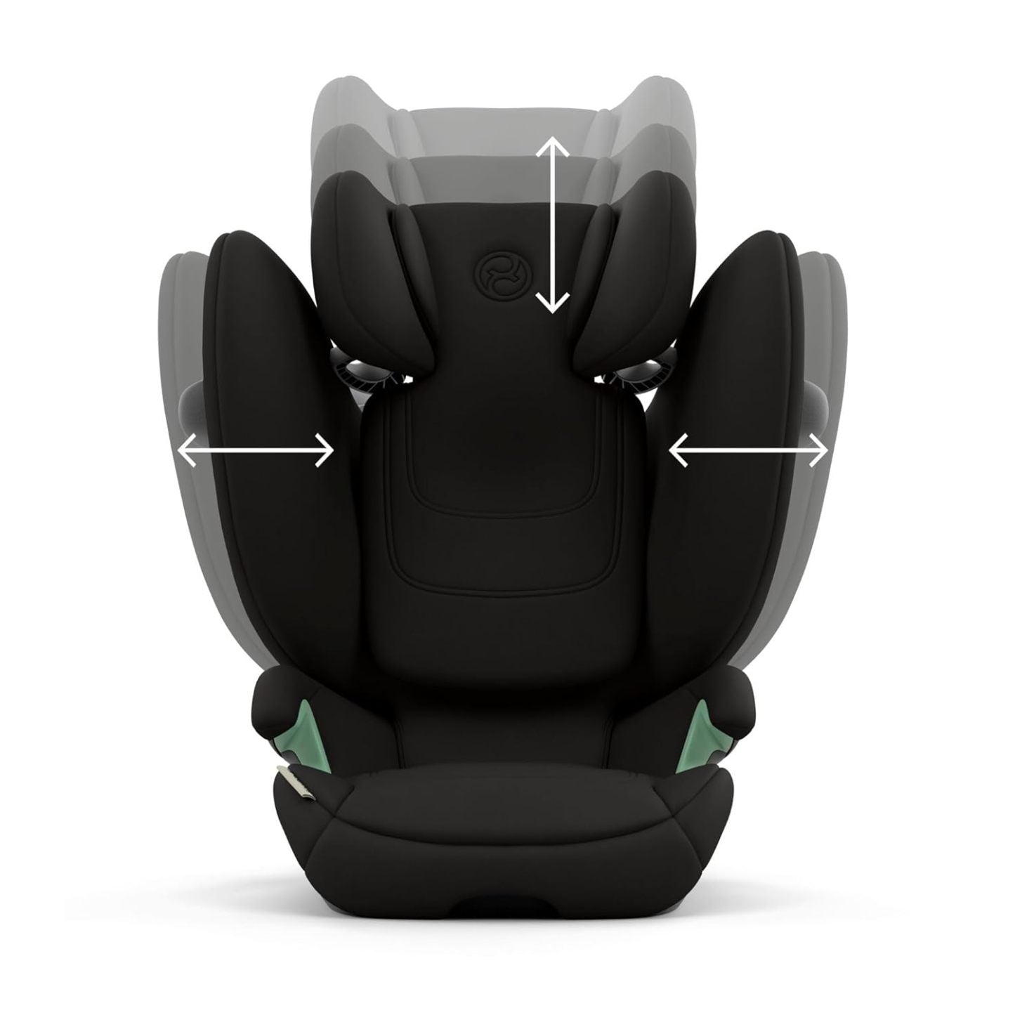 CYBEX Gold Kinder-Autositz Solution G i-Fix, Für Autos mit und ohne ISOFIX, Ab ca. 3 bis 12 Jahre (100 - 150 cm), Ab ca. 15 bis 50 kg, Lava Grey