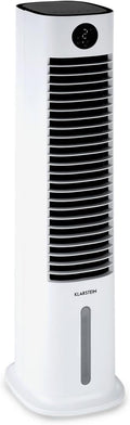 Klarstein Luftkühler mit Wasserkühlung, 5-in-1 Verdunstungskühler, Luftbefeuchter, Ventilator & Luftreiniger, Mobile Klimageräte Luftkühler mit App-Steuerung, 80W Air Cooler, 462m³/h Luftstrom, Weiß