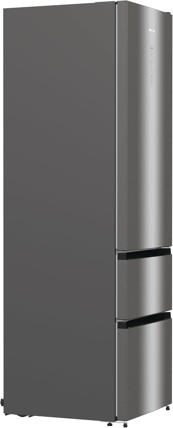 Hisense RB327N4AD2 Kühl-Gefrierkombination/ NoFrostPlus/ Multiflow 360°/ HolidayMode/ FreshZone/ 182,4 cm/ Kühlteil 171 l/ Gefrierteil 85 l/ 41 dB/ 287 kWh/ Jahr/ Edelstahl-Look