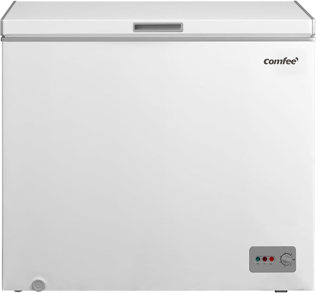 Comfee RCC100WH2(E) Gefriertruhe/169 kWh/Jahr/85cm hoch/99L/38dB/Geringe Lautstärke/Hoch effizientesD-förmigesRohr/Geeignet für verschiedene Einsatzszenarien/Einstellbarer Temperaturregler/Weiß