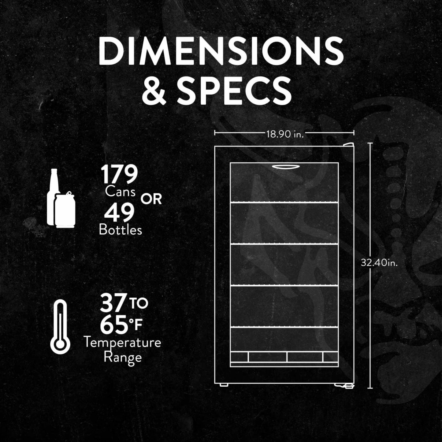 Getränkekühlschrank | Freistehender Kühlschrank für 126 Dosen mit Glastür mit Scharnier rechts | Mini-Getränkekühlschrank, perfekt für Bier, Wein, Limonade und kühlere Getränke
