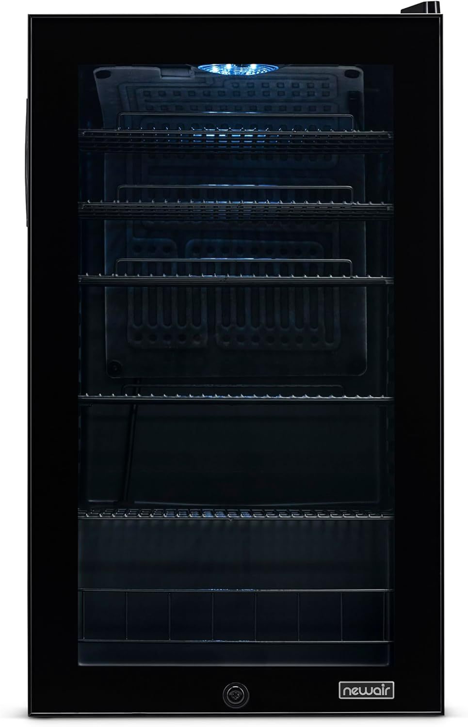 Getränkekühlschrank | Freistehender Kühlschrank für 126 Dosen mit Glastür mit Scharnier rechts | Mini-Getränkekühlschrank, perfekt für Bier, Wein, Limonade und kühlere Getränke