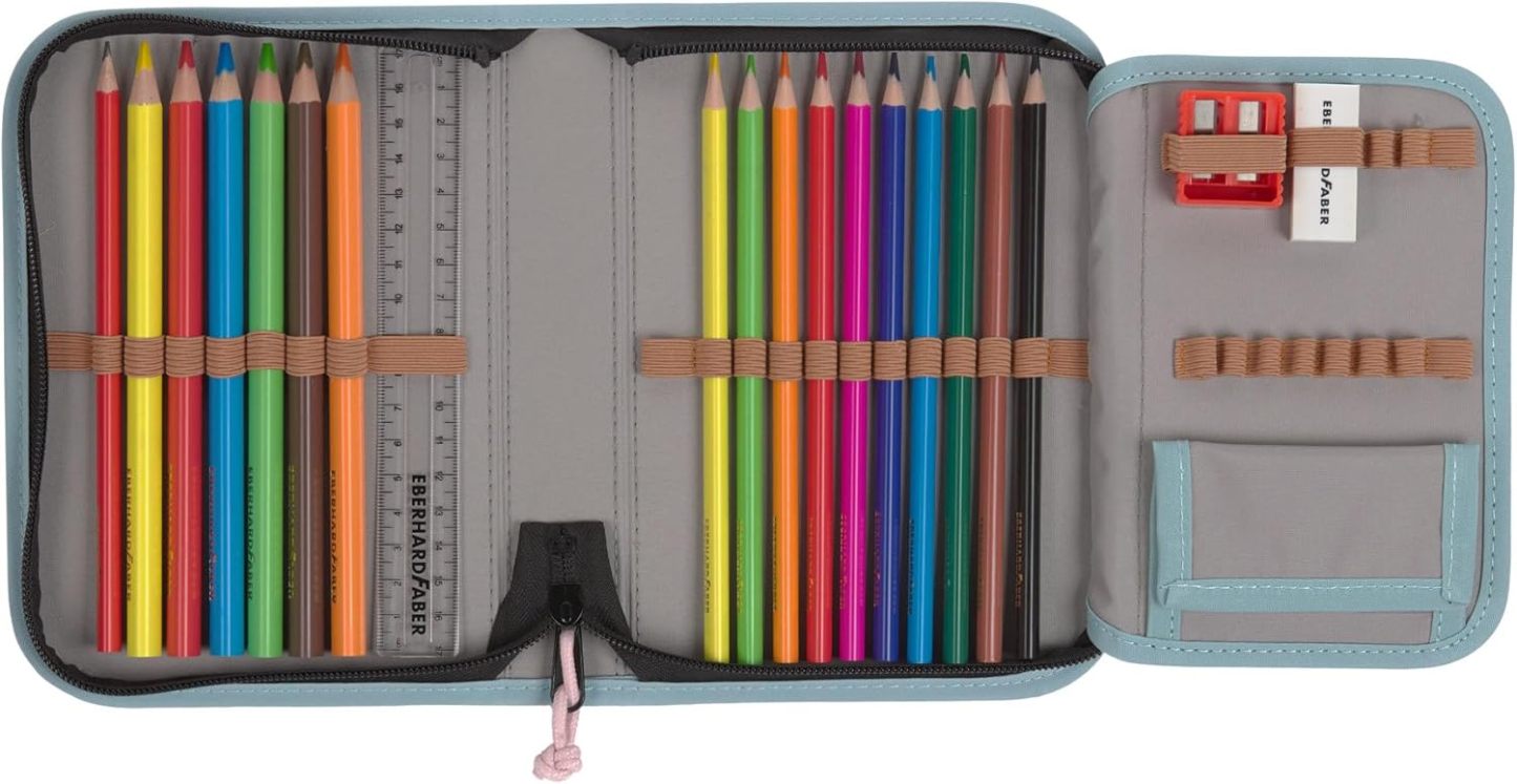 LÄSSIG 7-teiliges Schulranzen Set Kinder/School Set Boxy Unique Schwarz