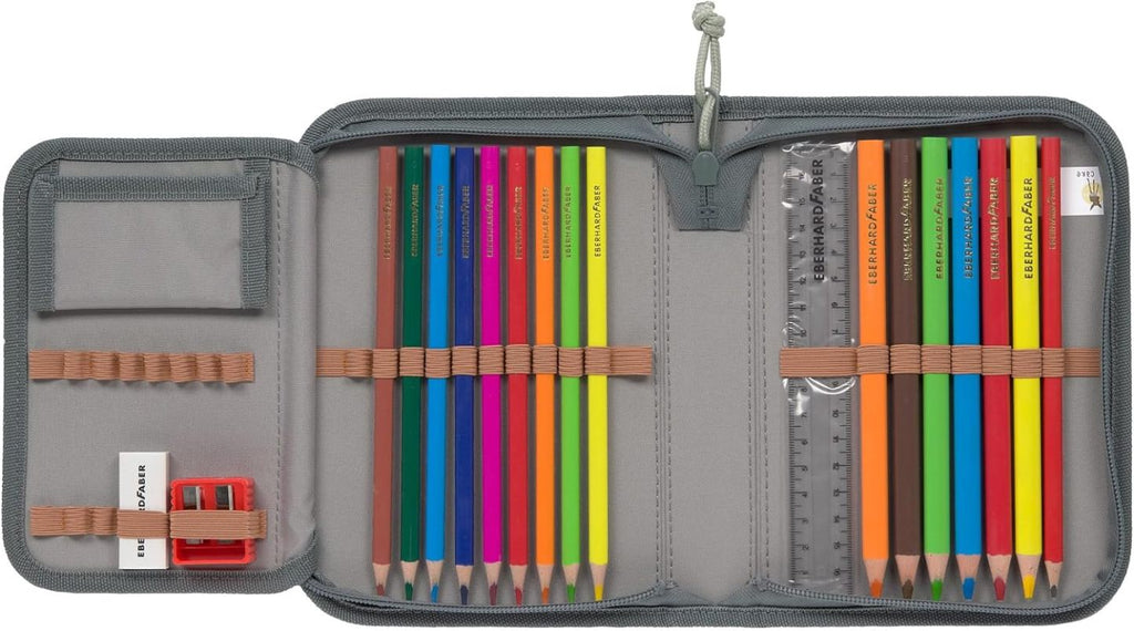 LÄSSIG 7-teiliges Schulranzen Set Kinder/School Set Boxy Unique Schwarz