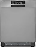 Sharp Unterbau-Geschirrspüler | Spülmaschine 60 cm | 14 Maßgedecke | 8 Programme | AquaStop | Auto-Door | Inverter Motor | AquaGlide + WaterBlade | leise 44 dB | EEK B | QW-NA25GU44BS-DE