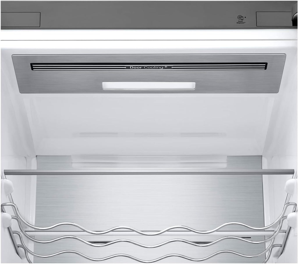 LG GBP62MCNAC Kühl-Gefrierkombi – 384 L, Energieeffizienz A, Total NoFrost, DoorCooling+, niedriger Geräuschpegel, modernes Design in Anthrazit Schwarz, 59,5 x 67,5 x 203 cm