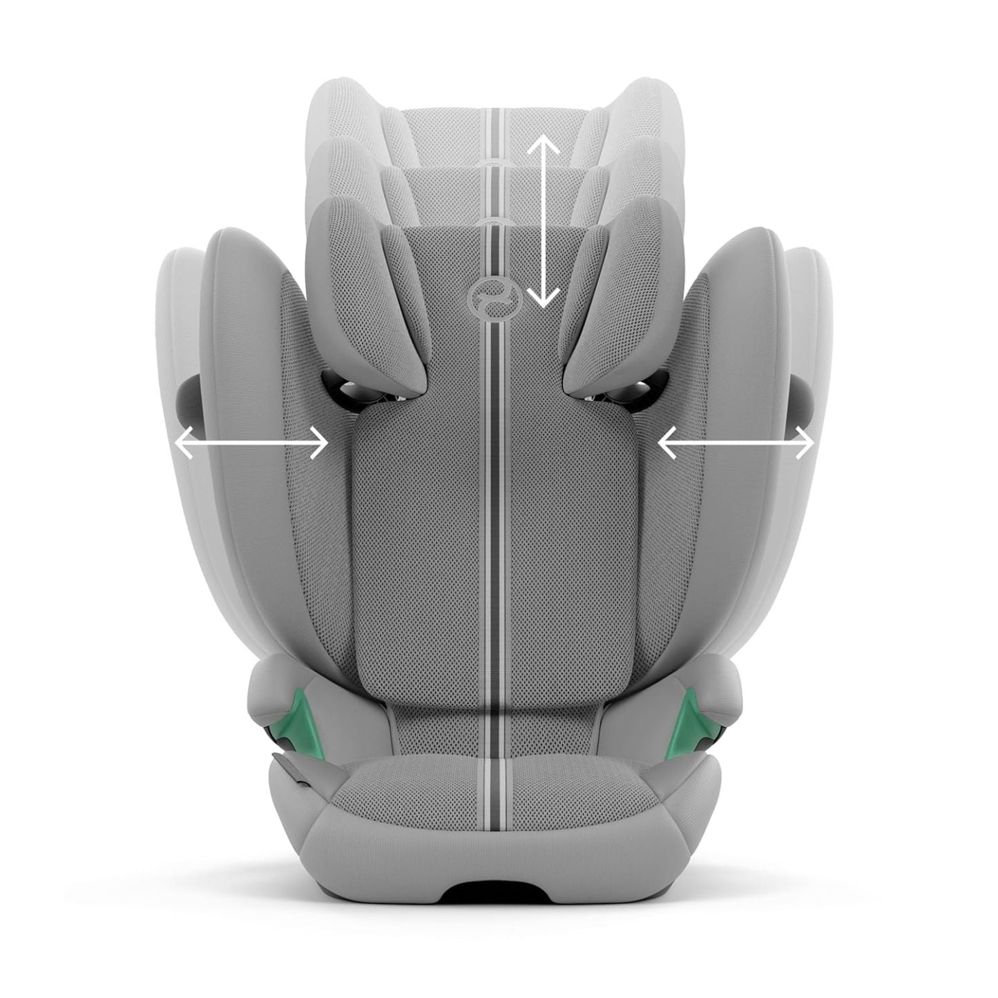 CYBEX Gold Kinder-Autositz Solution G i-Fix, Für Autos mit und ohne ISOFIX, Ab ca. 3 bis 12 Jahre (100 - 150 cm), Ab ca. 15 bis 50 kg, Lava Grey