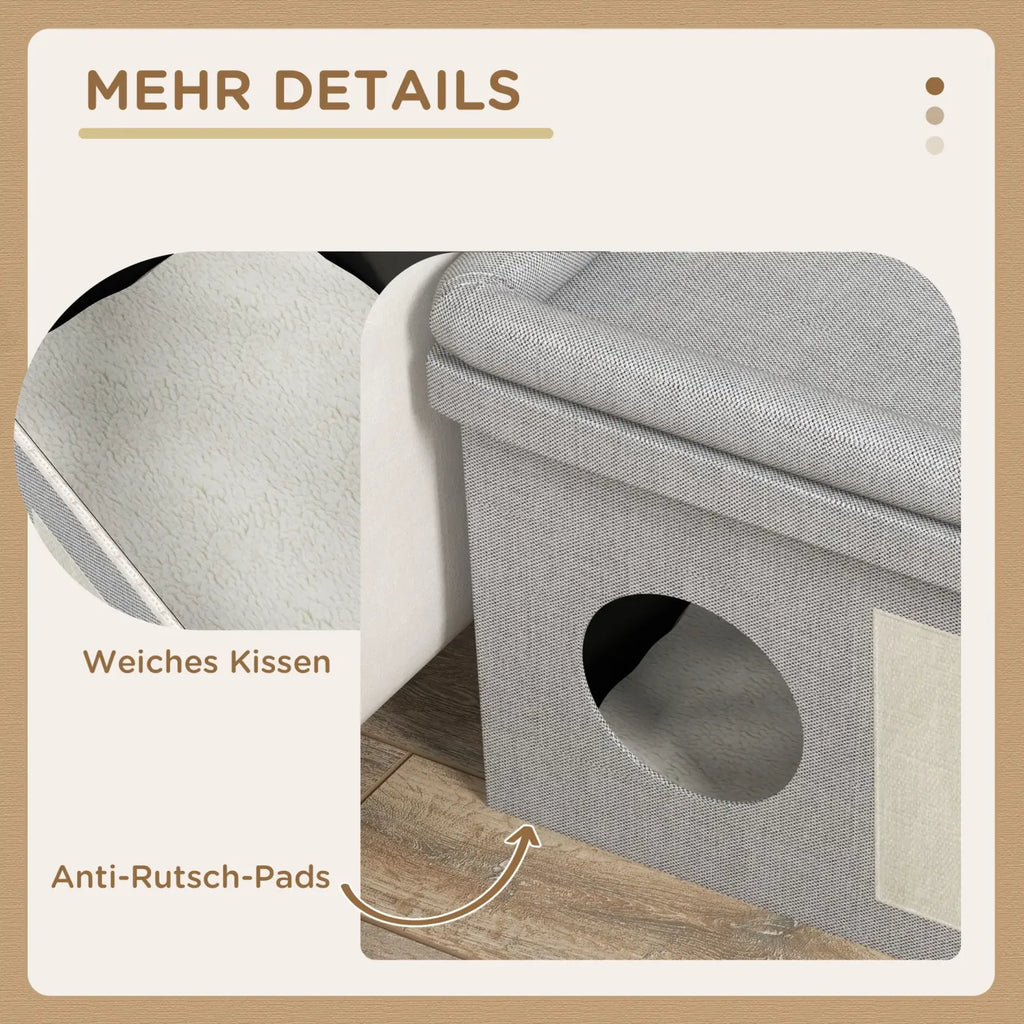 Edelstahl Futternapf Set 2 Näpfe Grau 78x48x49,5 cm