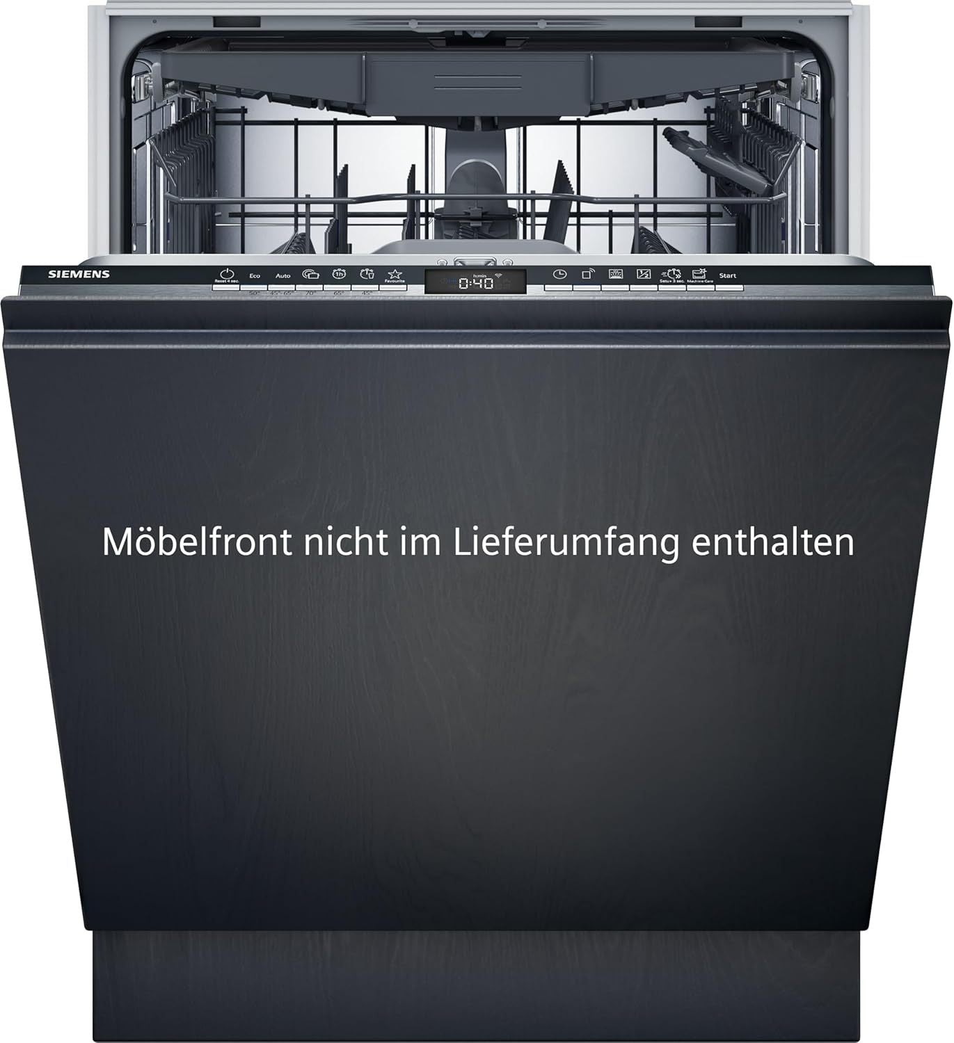 Siemens SN43ES14VE, iQ300 Smarter Geschirrspüler, Unterbau-Spülmaschine mit Besteckschublade, 60 cm, automatische Türöffnung dank autoOpen dry, besonders leise mit iQdrive-Motor, aquaStop, Edelstahl