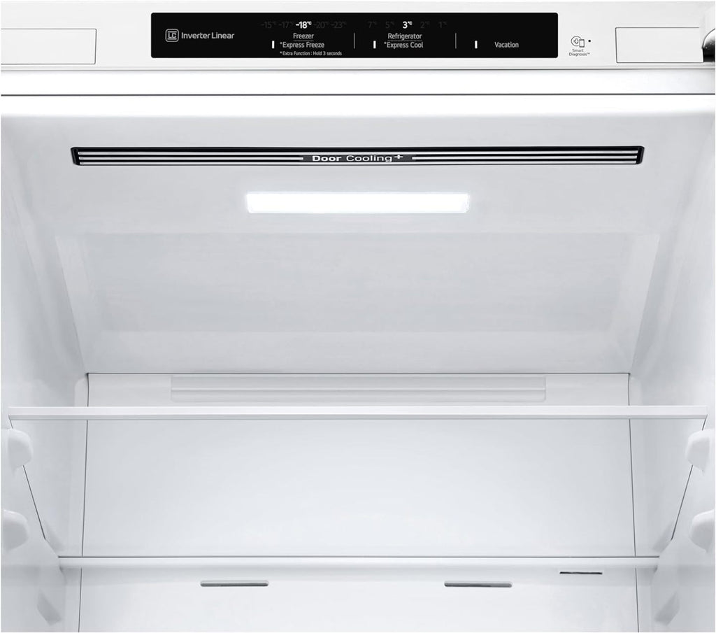 LG GBP62MCNAC Kühl-Gefrierkombi – 384 L, Energieeffizienz A, Total NoFrost, DoorCooling+, niedriger Geräuschpegel, modernes Design in Anthrazit Schwarz, 59,5 x 67,5 x 203 cm