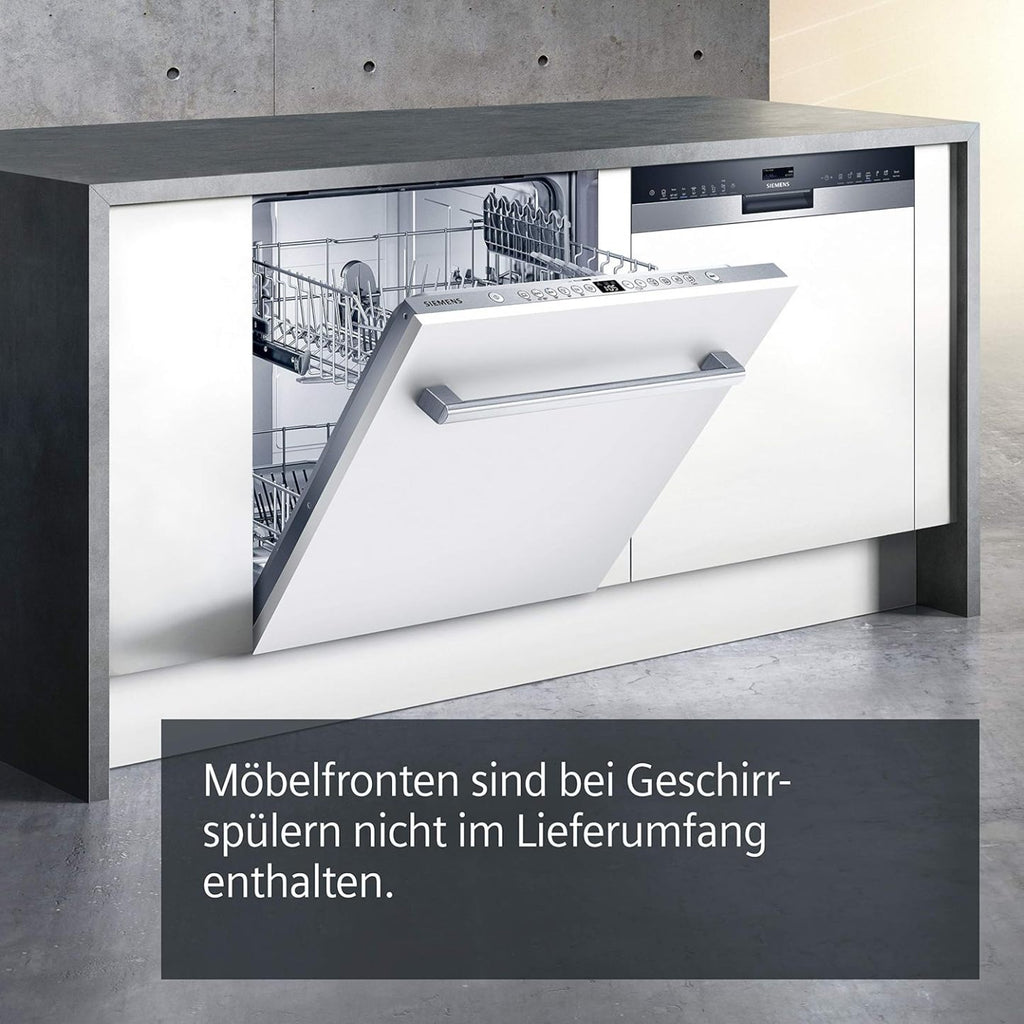 Siemens SN43ES14VE, iQ300 Smarter Geschirrspüler, Unterbau-Spülmaschine mit Besteckschublade, 60 cm, automatische Türöffnung dank autoOpen dry, besonders leise mit iQdrive-Motor, aquaStop, Edelstahl